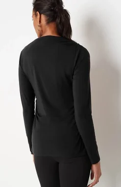 Shirred-Waist Draped Top | Jjill