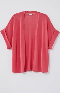 Short Cuffed-Sleeve Open-Front Cardi | Jjill