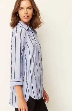 Side-Button Stepped-Hem Tunic | Jjill