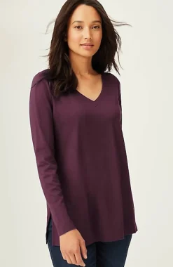 Simply Supima® Side-Slit Tunic | Jjill