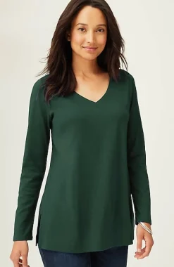 Simply Supima® Side-Slit Tunic | Jjill