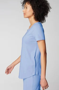 Sleep Ultrasoft Short-Sleeve Henley | Jjill