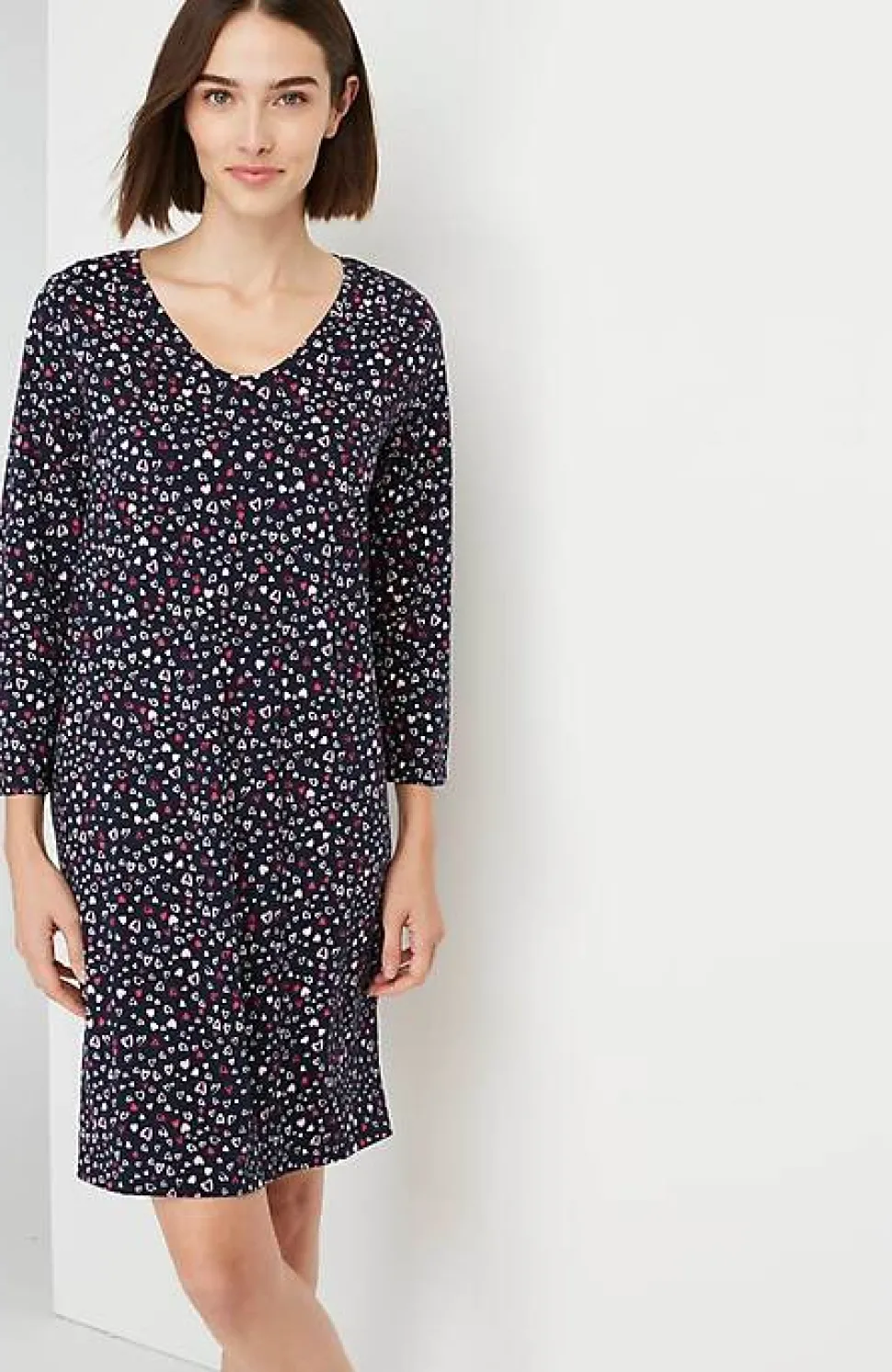 Sleep Ultrasoft 3/4-Sleeve Gown | Jjill