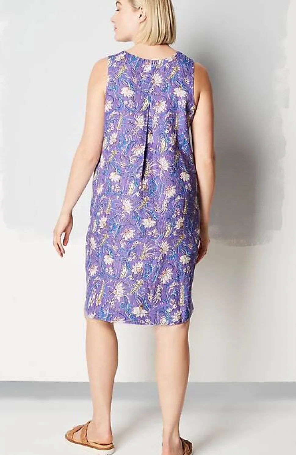 Sleeveless Linen Dress | Jjill