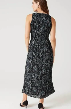 Sleeveless Pleated Maxi Dress | Jjill