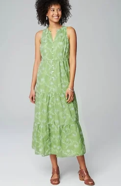 Sleeveless Tiered Maxi Dress | Jjill
