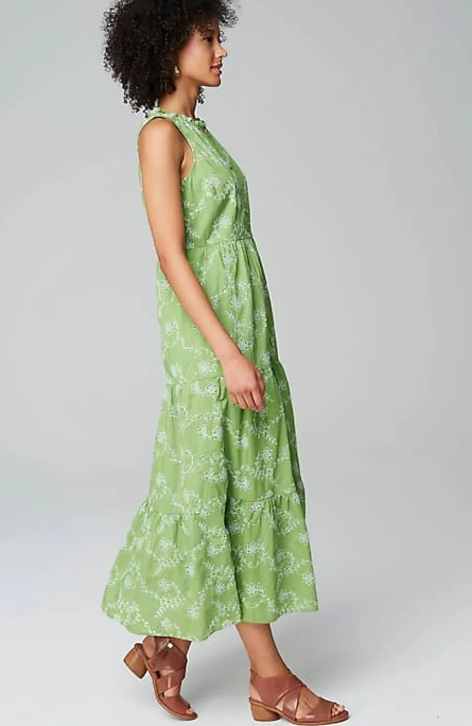 Sleeveless Tiered Maxi Dress | Jjill