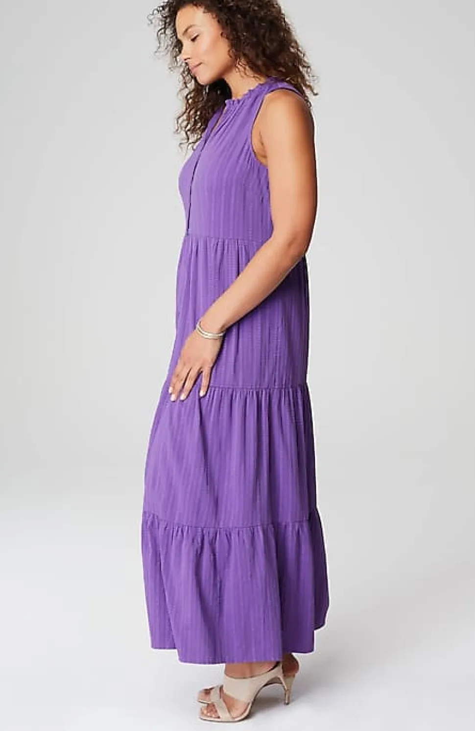 Sleeveless Tiered Maxi Dress | Jjill
