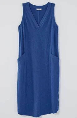 Sleeveless V-Neck Knit Dress | Jjill