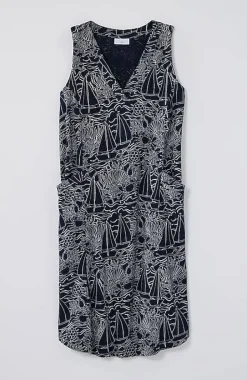 Sleeveless V-Neck Knit Dress | Jjill