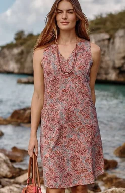 Sleeveless V-Neck Knit Dress | Jjill