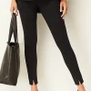Slit-Hem Ponte Leggings | Jjill