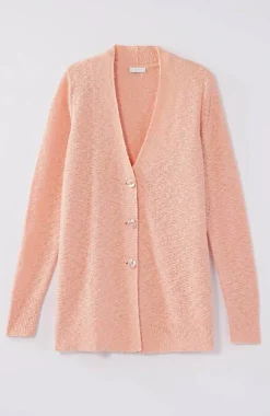 Slub-Textured Button-Front Cardi | Jjill