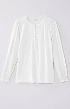 Smocked Henley Top | Jjill