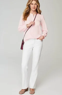 Smocked Henley Top | Jjill