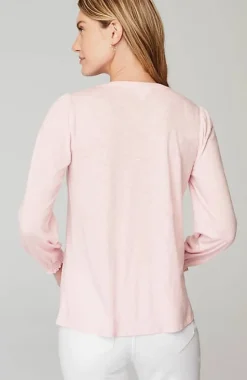 Smocked Henley Top | Jjill