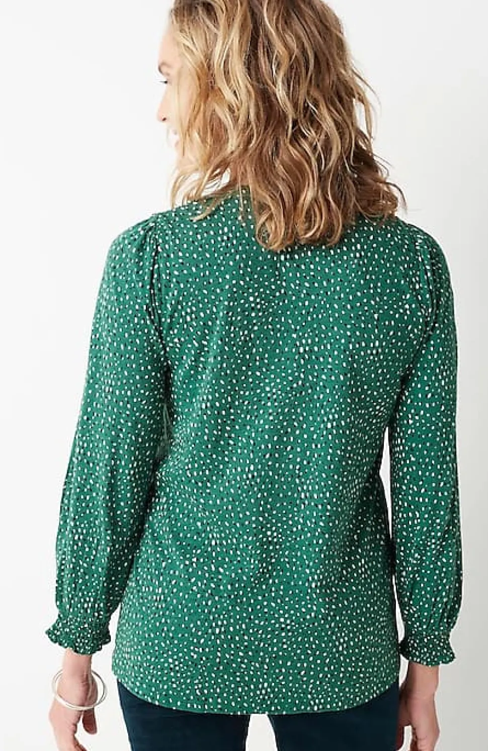 Smocked Henley Top | Jjill