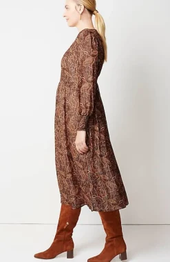 Smocked Midi Dress | Jjill