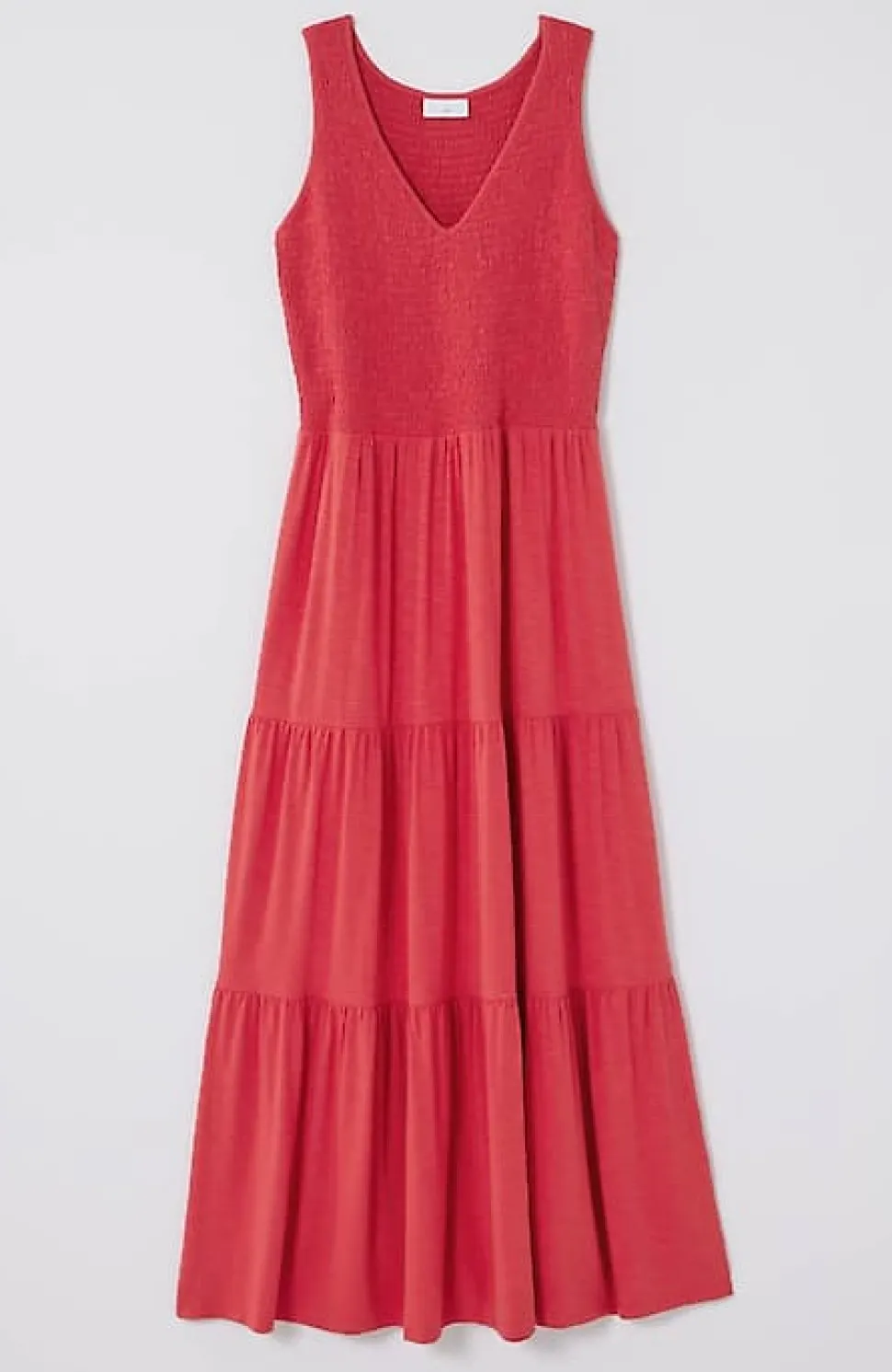 Smocked Tiered Midi Dress | Jjill