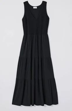 Smocked Tiered Midi Dress | Jjill