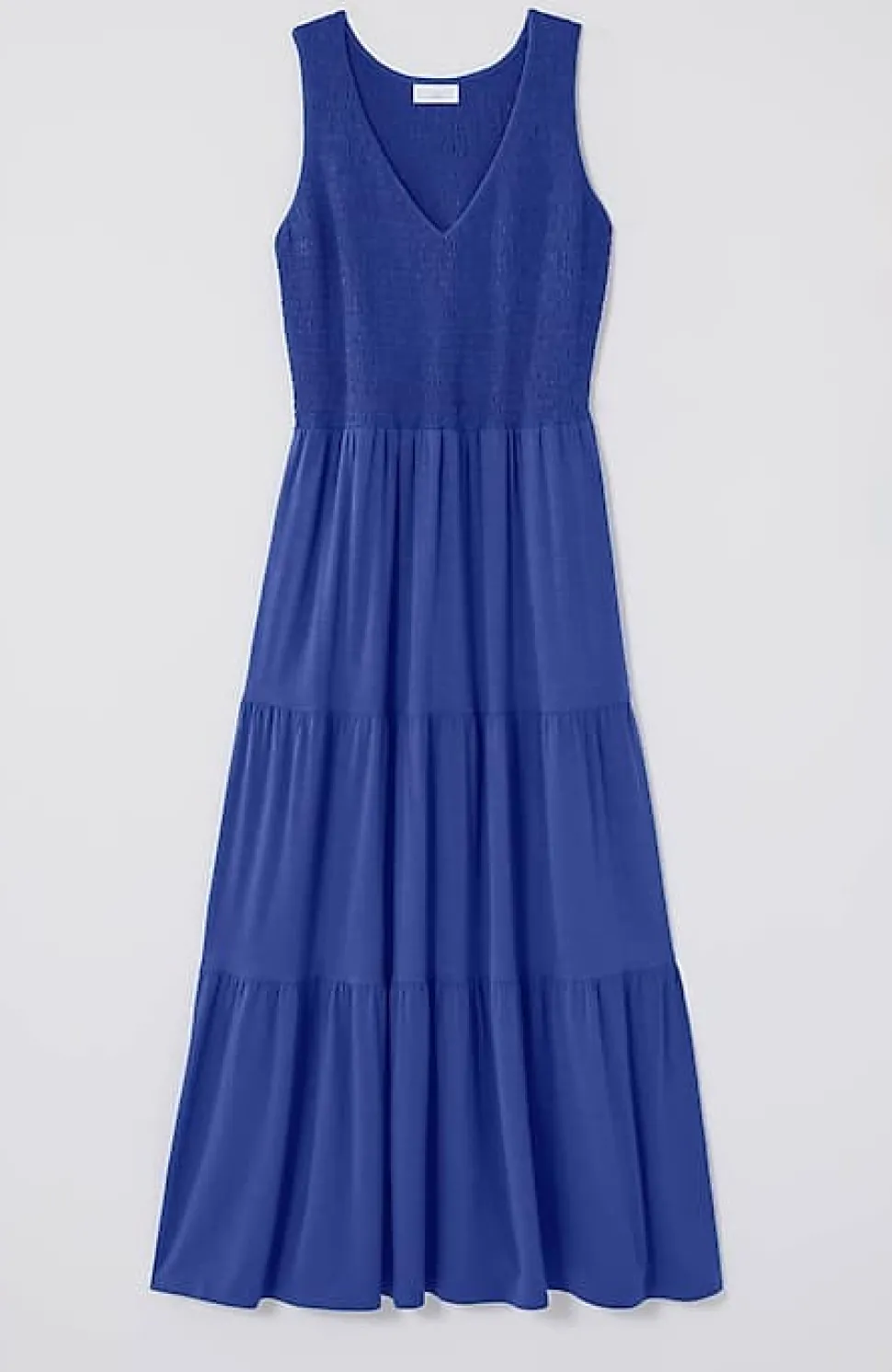 Smocked Tiered Midi Dress | Jjill