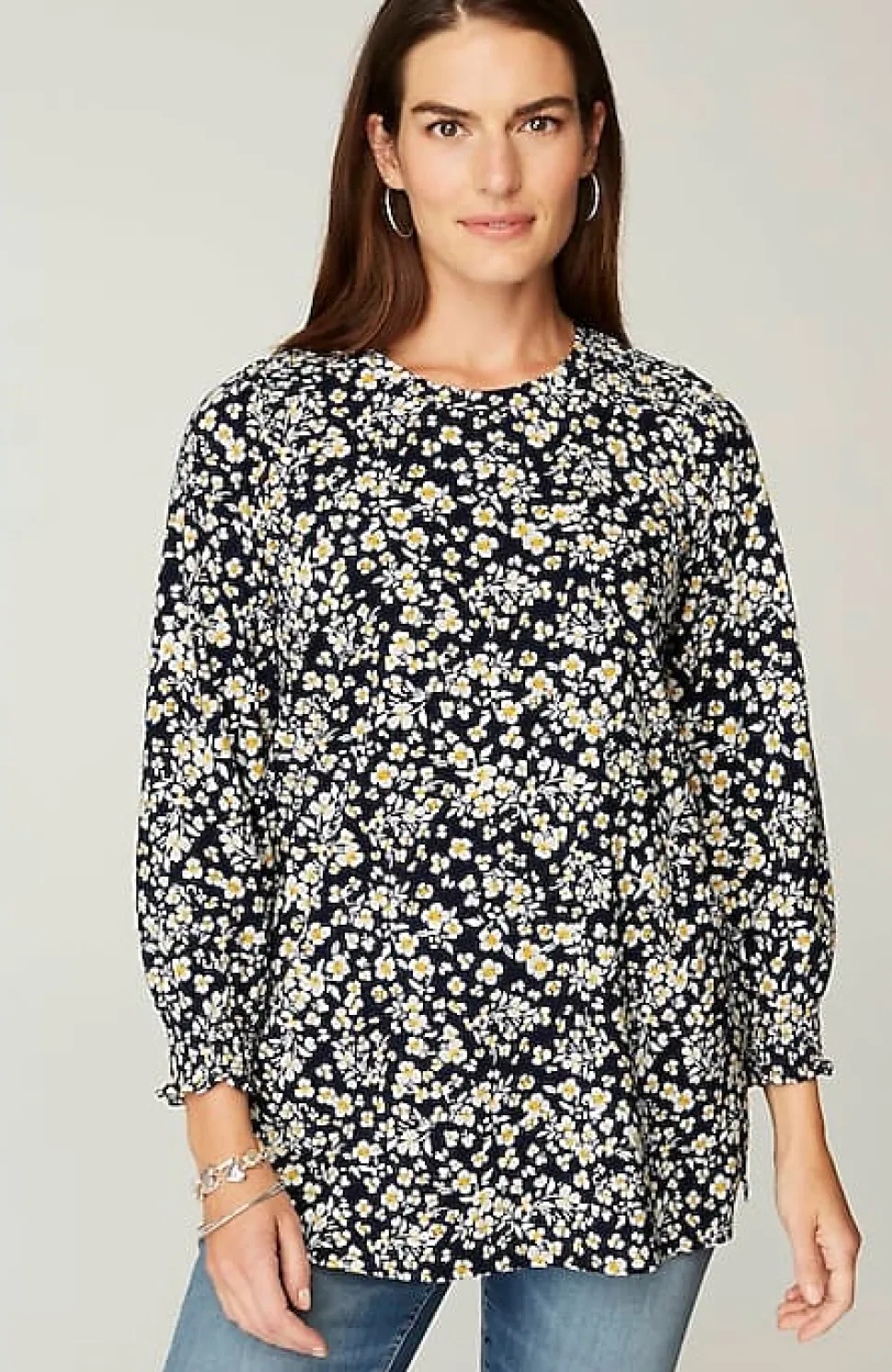 Smocked Tunic | Jjill