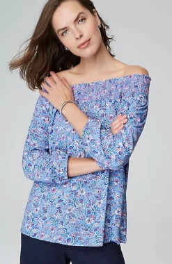 Smocked Two-Way A-Line Top | Jjill