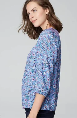 Smocked Two-Way A-Line Top | Jjill