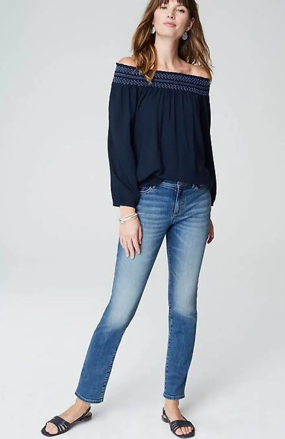Smocked Two-Way A-Line Top | Jjill
