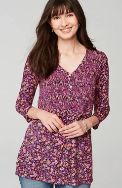 Smocked-Bodice Tunic | Jjill
