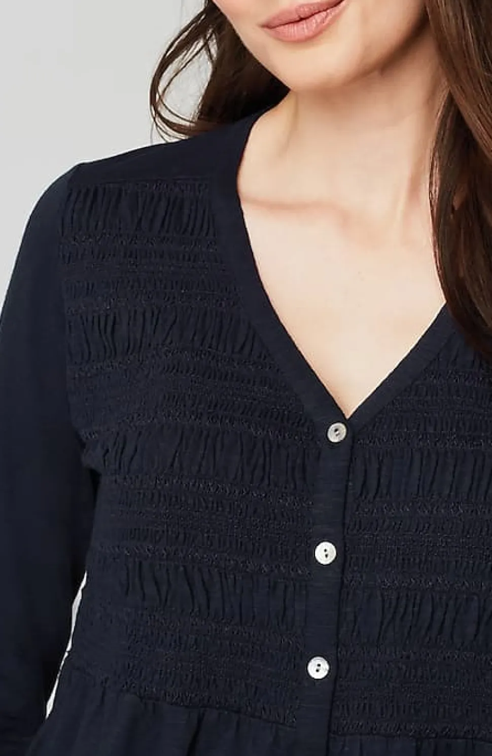 Smocked-Bodice Tunic | Jjill