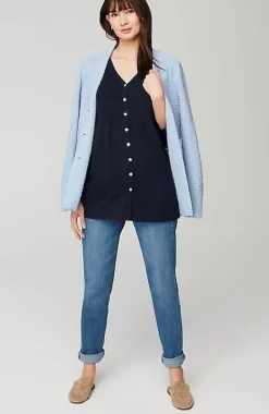 Smocked-Bodice Tunic | Jjill