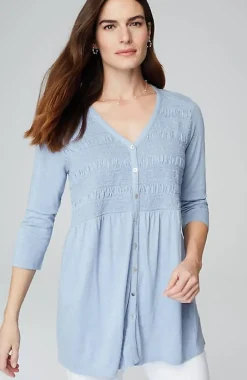 Smocked-Bodice Tunic | Jjill