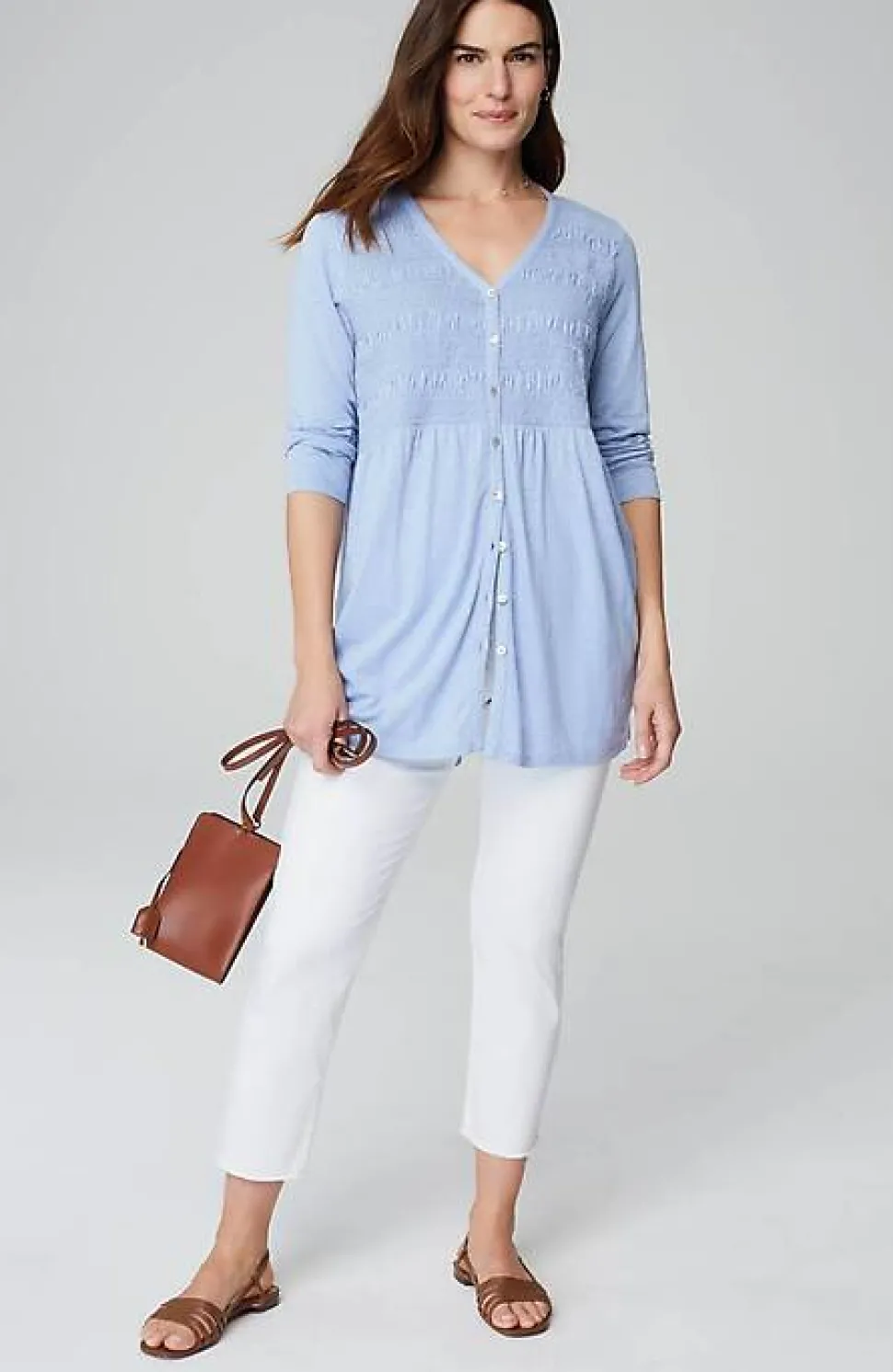 Smocked-Bodice Tunic | Jjill