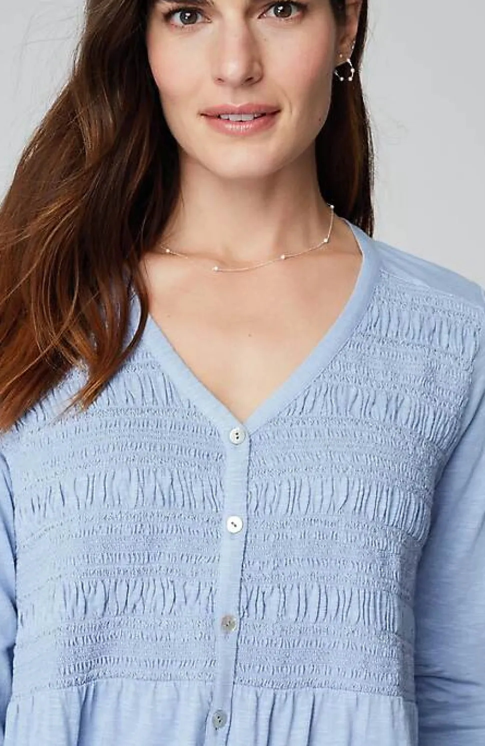 Smocked-Bodice Tunic | Jjill