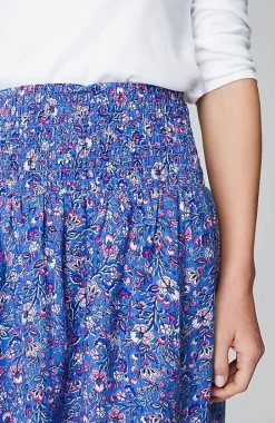 Smocked-Waist Layered Skirt | Jjill