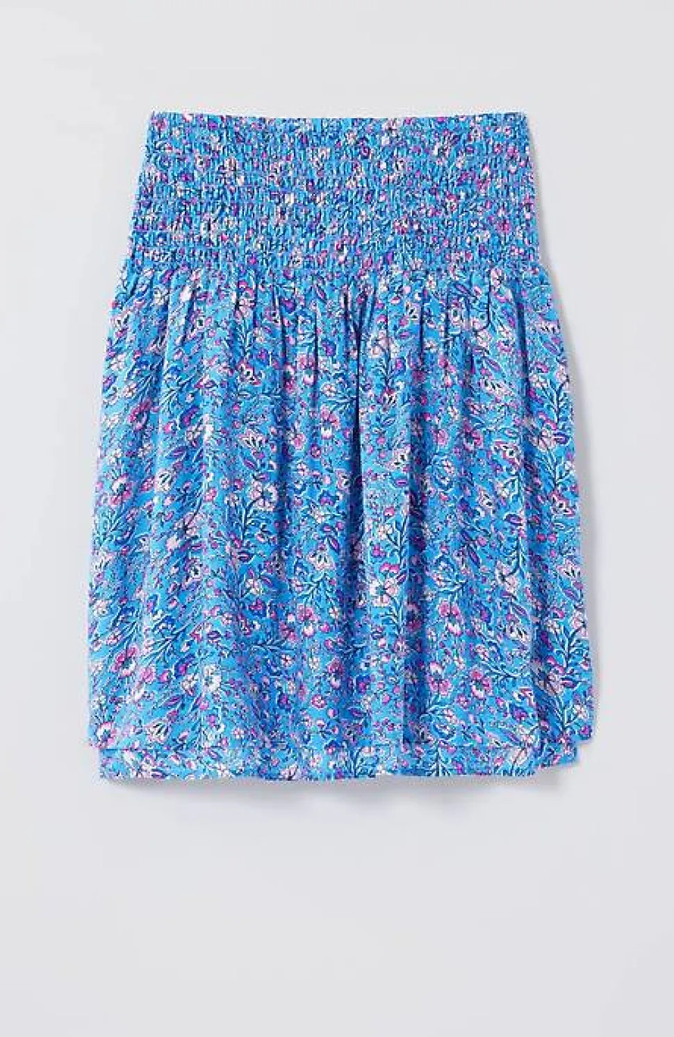 Smocked-Waist Layered Skirt | Jjill