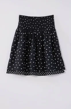 Smocked-Waist Layered Skirt | Jjill
