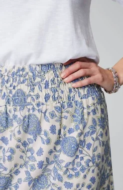 Smocked-Waist Tiered Maxi Skirt | Jjill