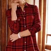 Soft Button-Front Plaid Tunic | Jjill