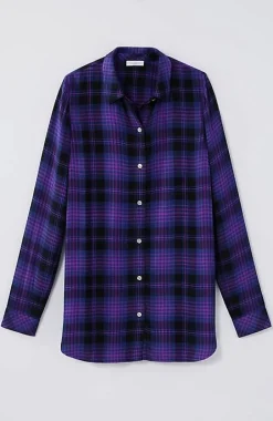 Soft Button-Front Plaid Tunic | Jjill