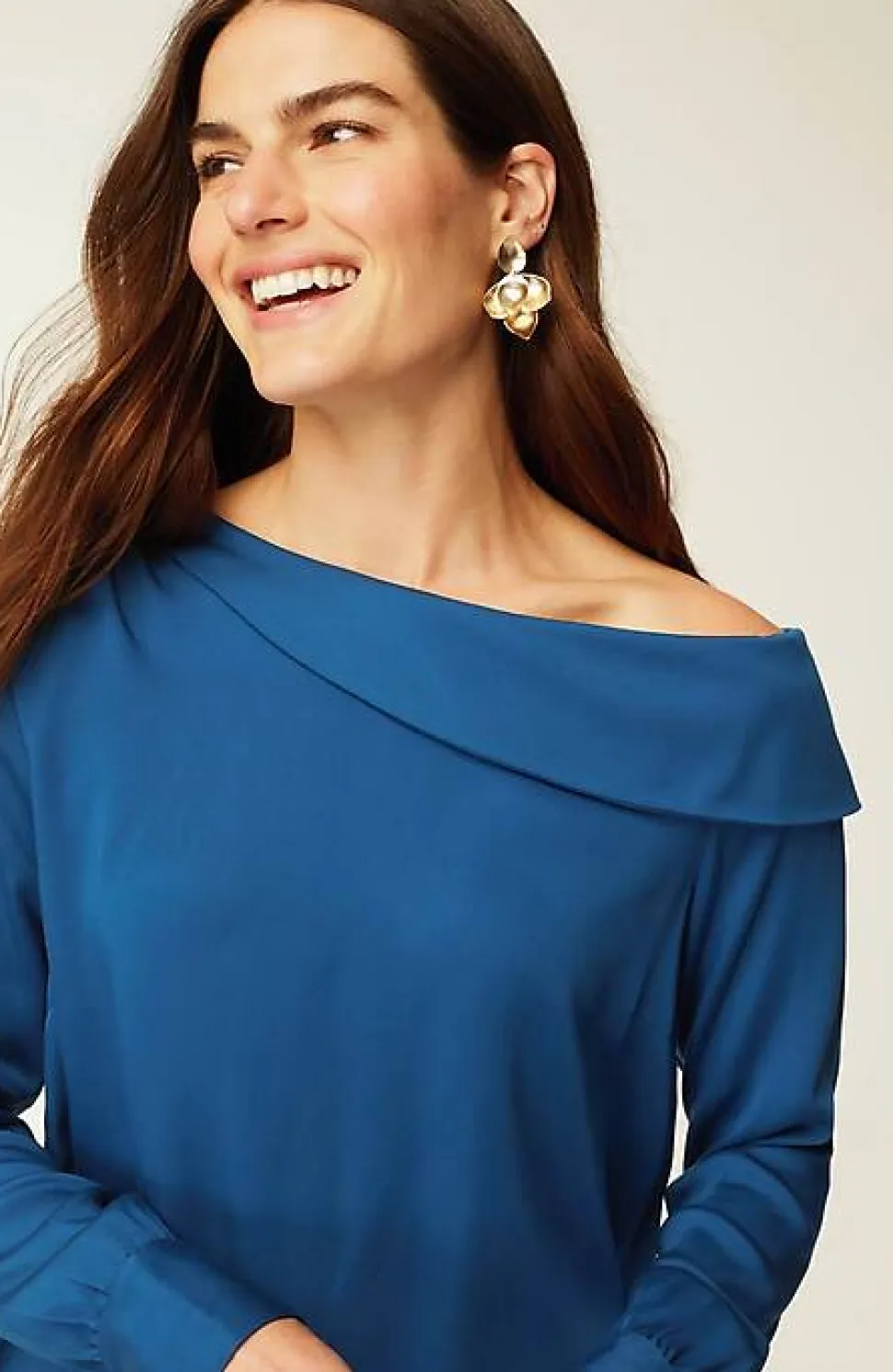 Soft Luxe One-Shoulder Top | Jjill
