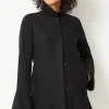 Soft-Brushed Flounce-Hem Jacket | Jjill
