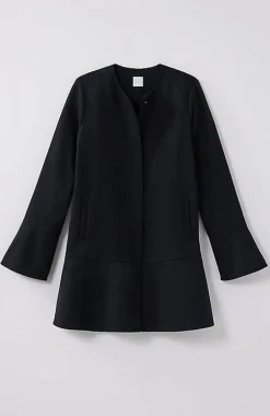 Soft-Brushed Flounce-Hem Jacket | Jjill