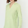 Soft-Brushed Waffle Hoodie Tunic | Jjill