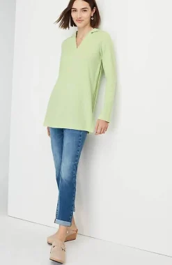Soft-Brushed Waffle Hoodie Tunic | Jjill