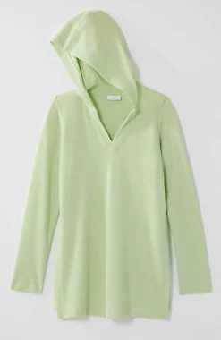 Soft-Brushed Waffle Hoodie Tunic | Jjill