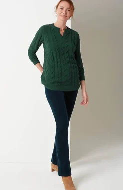 Split-Neck Chenille Tunic | Jjill