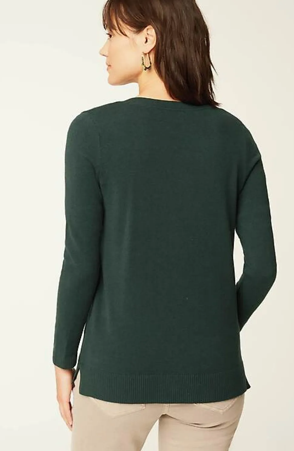 Split-Neck Pullover Sweater | Jjill
