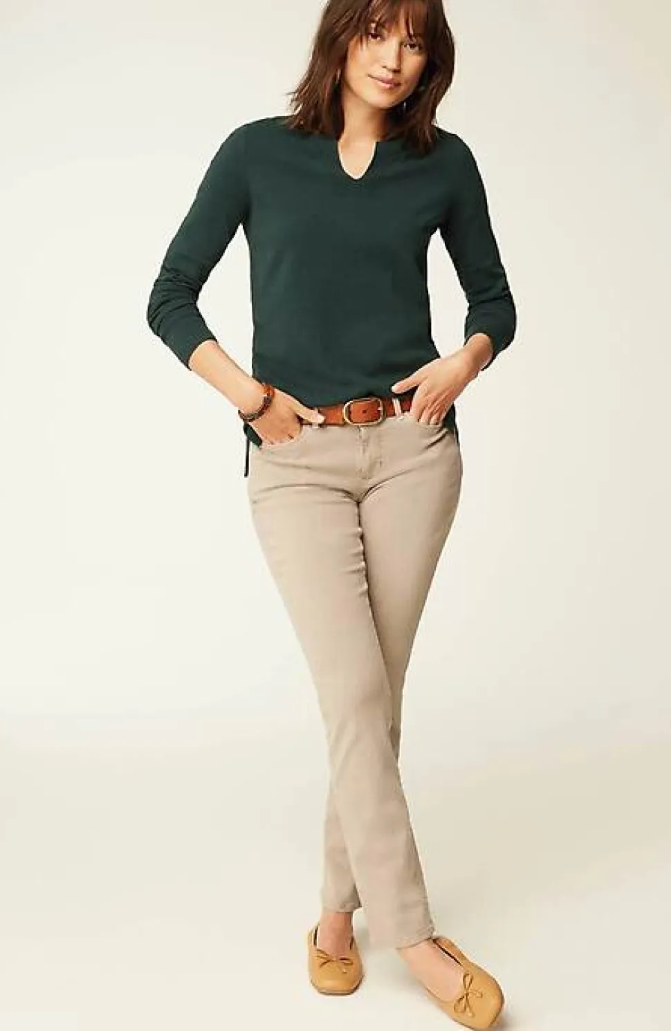Split-Neck Pullover Sweater | Jjill